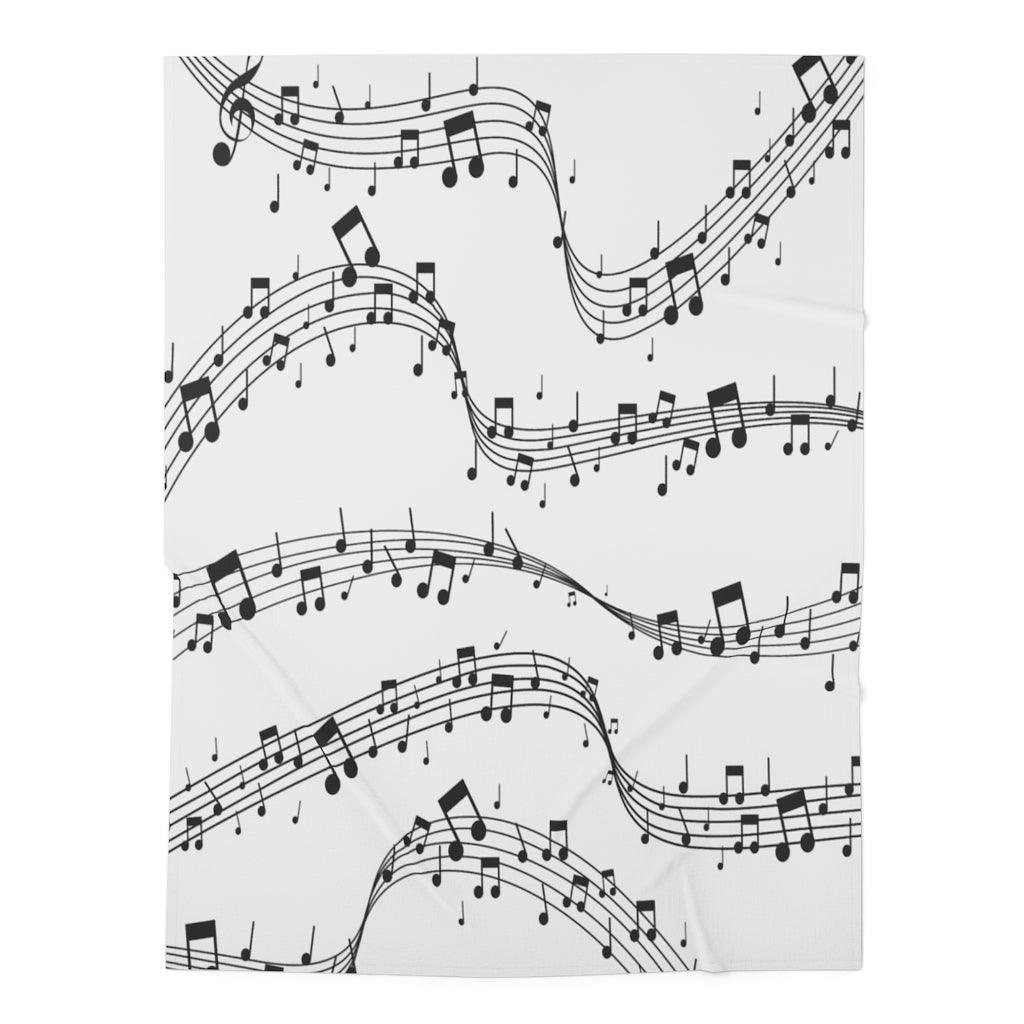 Music Note Baby Swaddle Blanket - Music Gifts Depot