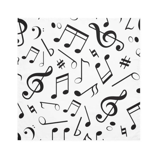 Music Note Cloth Napkins Set Of 4 - Music Gifts Depot