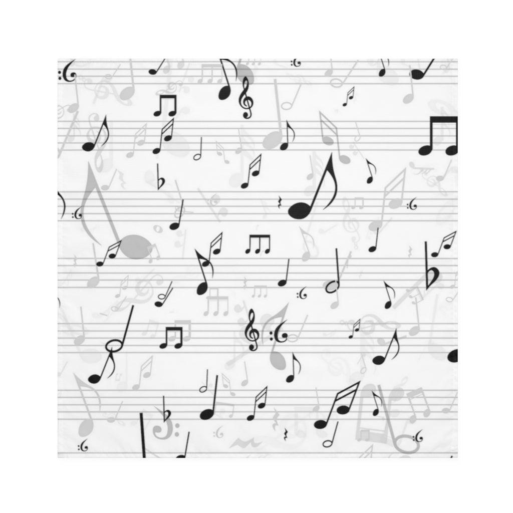 Music Note Cloth Napkins Set Of 4 - Music Gifts Depot