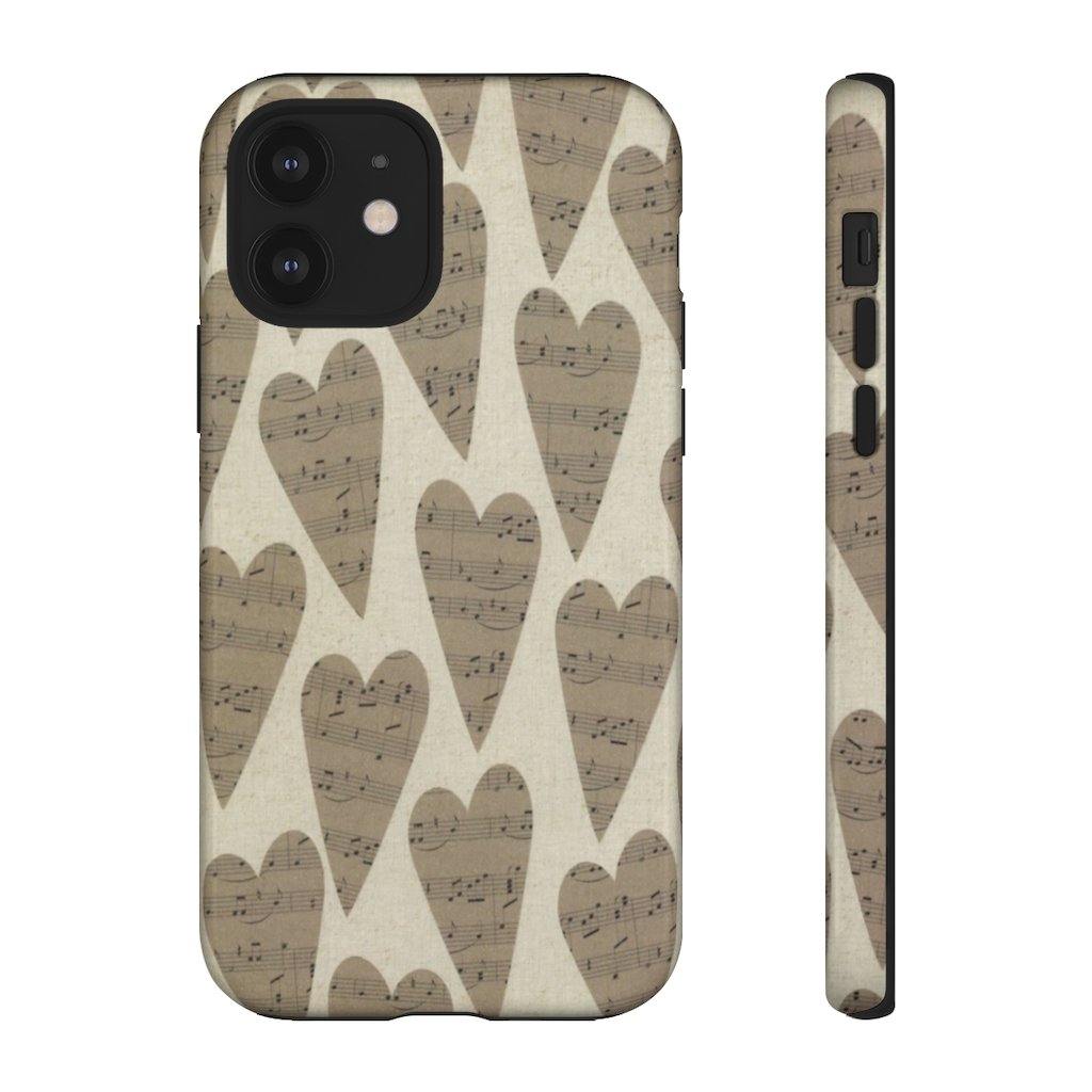 Music Note Heart Phone Case - Music Gifts Depot