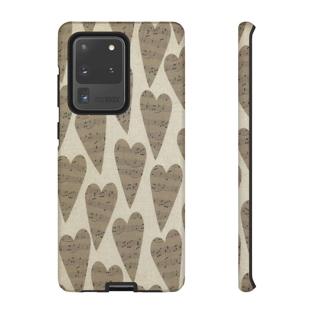 Music Note Heart Phone Case - Music Gifts Depot