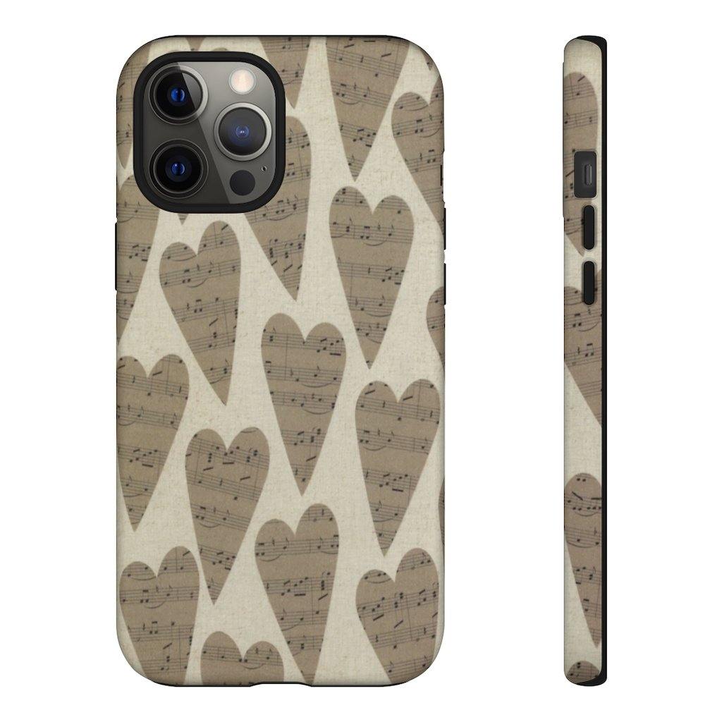 Music Note Heart Phone Case - Music Gifts Depot
