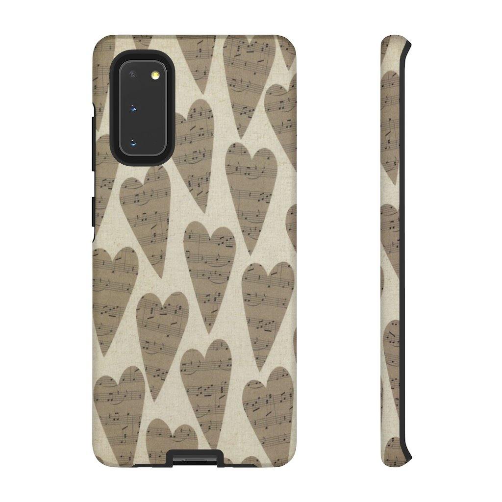 Music Note Heart Phone Case - Music Gifts Depot