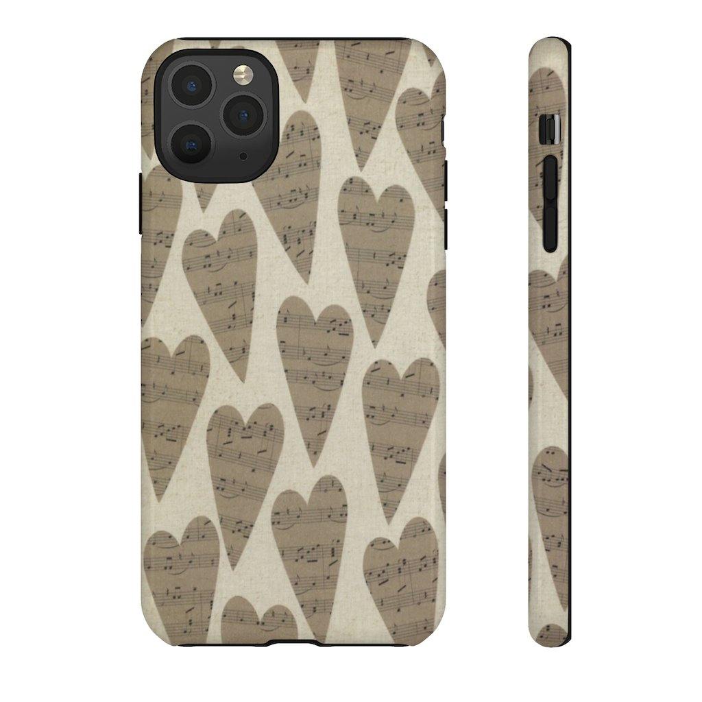 Music Note Heart Phone Case - Music Gifts Depot