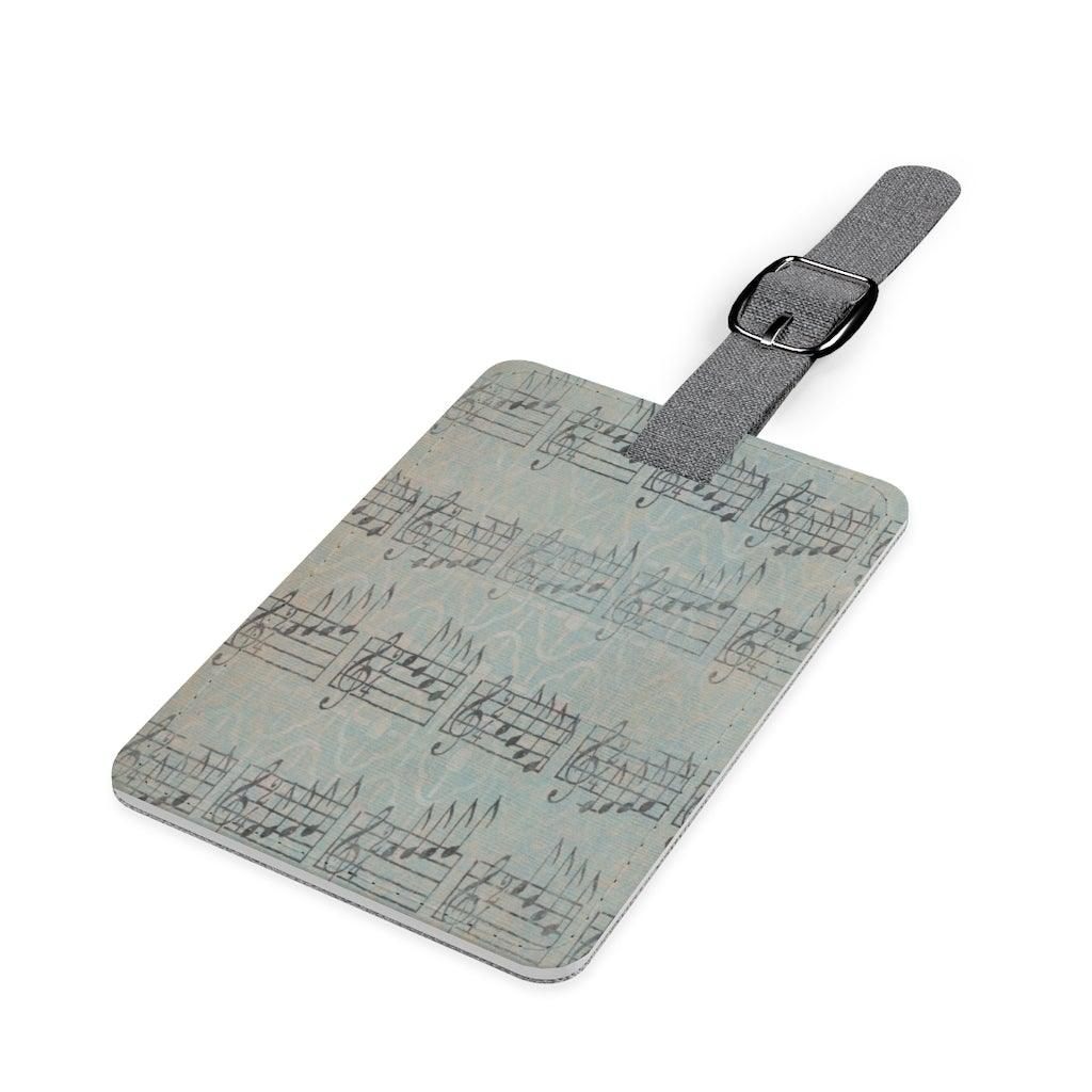 Music Note Luggage and Instrument Case Tag - Music Gifts Depot
