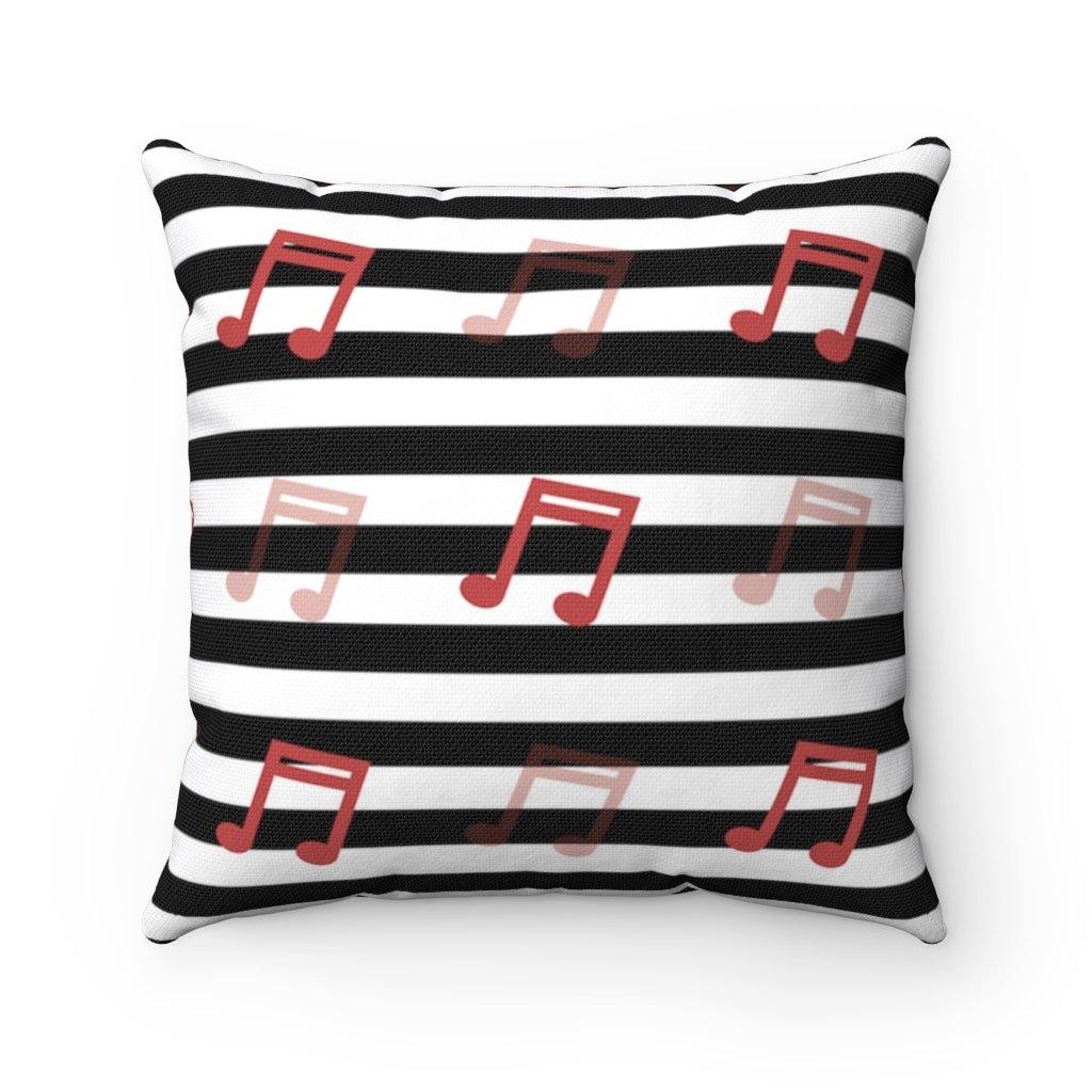 Music Note Square Pillow - Music Gifts Depot