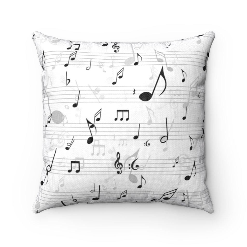 Music Note Square Pillow - Music Gifts Depot