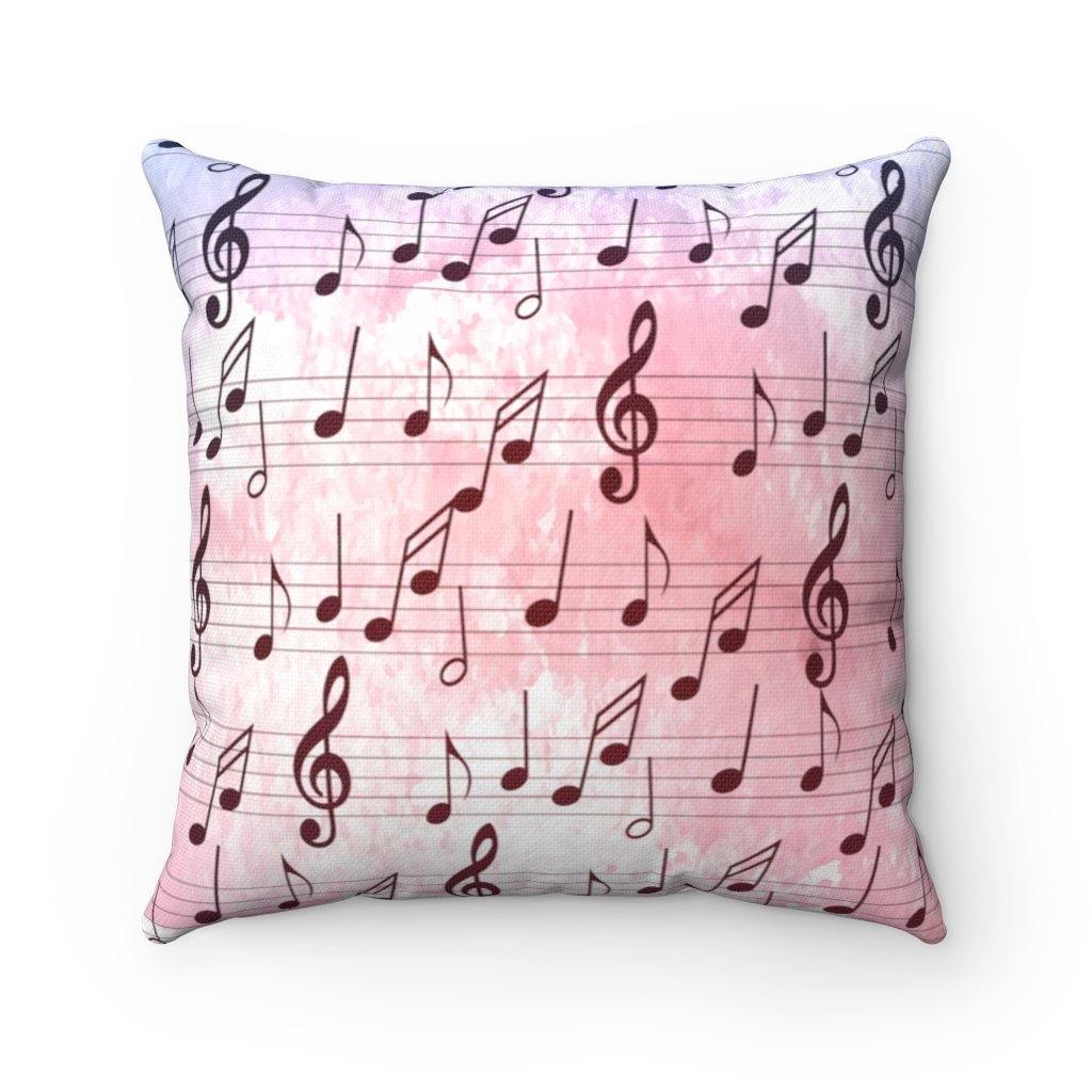 Music Note Square Pillow - Music Gifts Depot