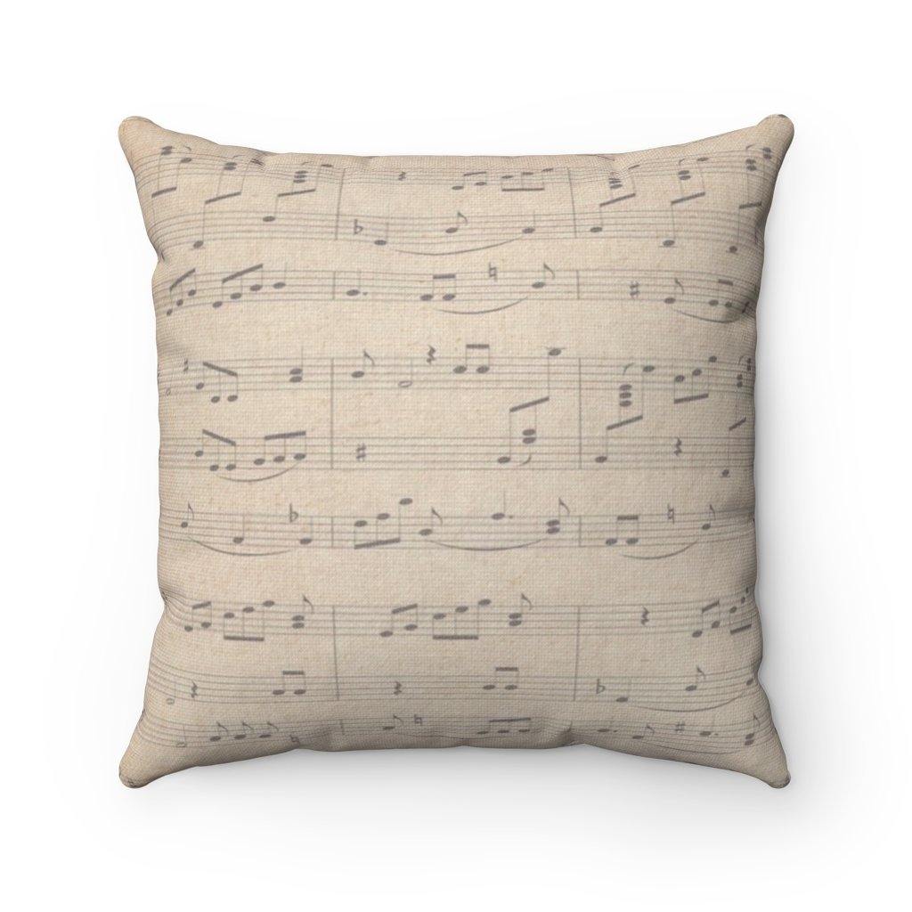 Music Note Square Pillow - Music Gifts Depot