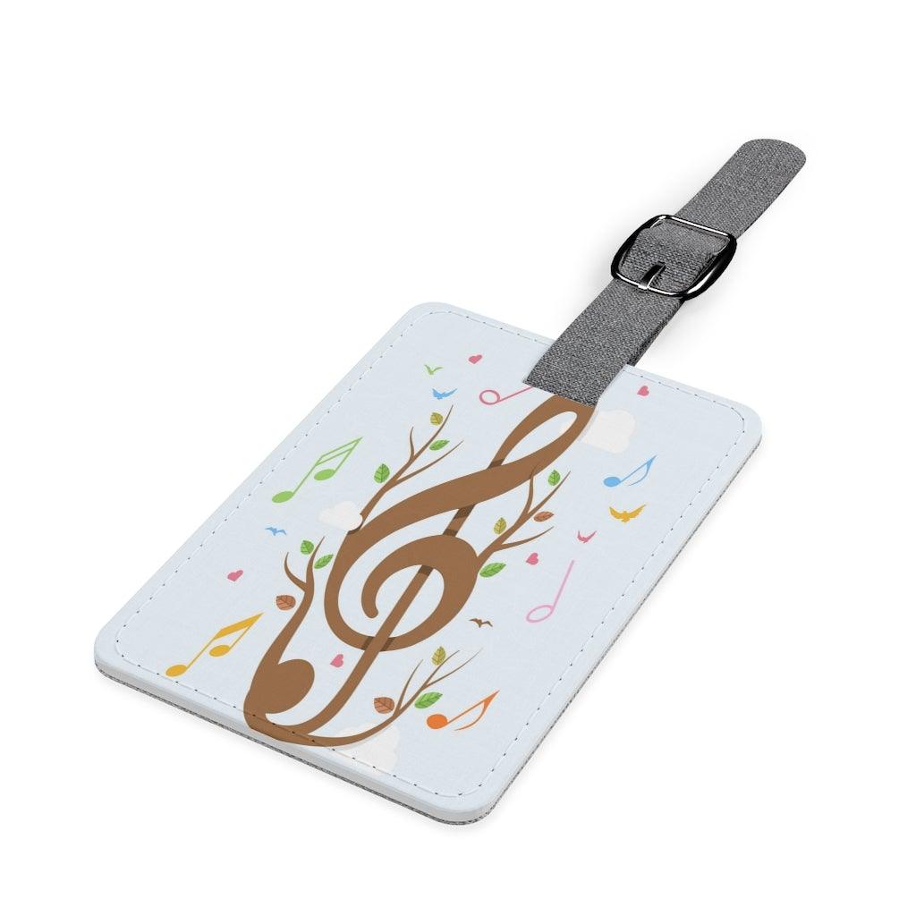 Music Note Treble Clef Luggage and Instrument Case Tag - Music Gifts Depot