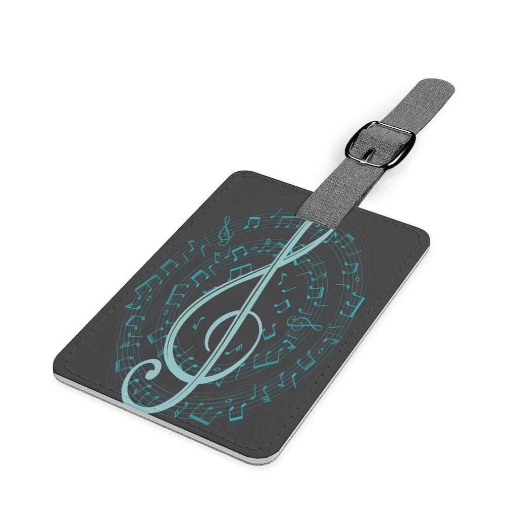 Music Note Treble Clef Luggage and Instrument Case Tag - Music Gifts Depot