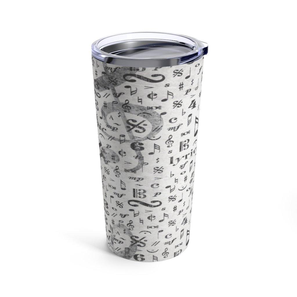 Music Note Tumbler 20oz - Music Gifts Depot