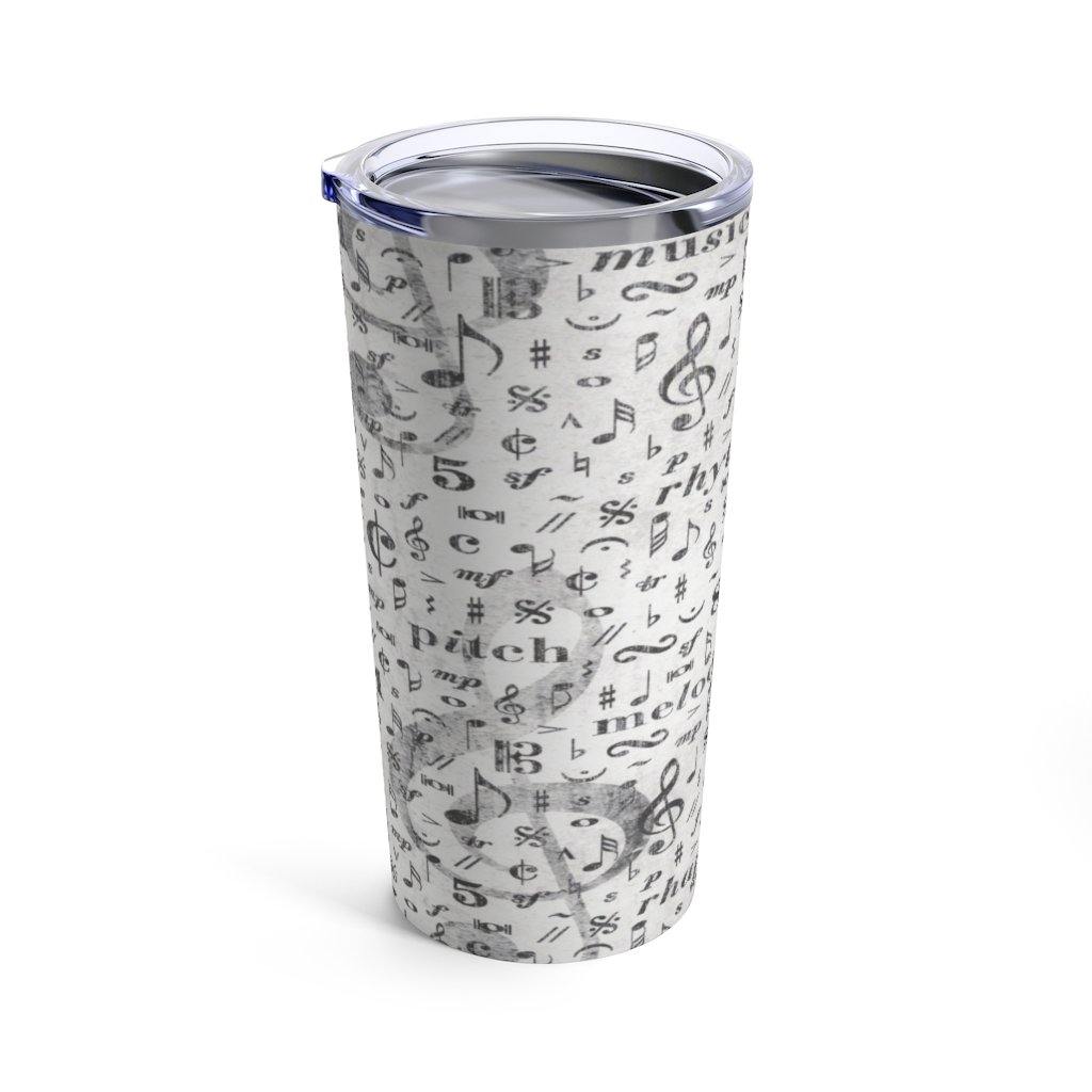 Music Note Tumbler 20oz - Music Gifts Depot