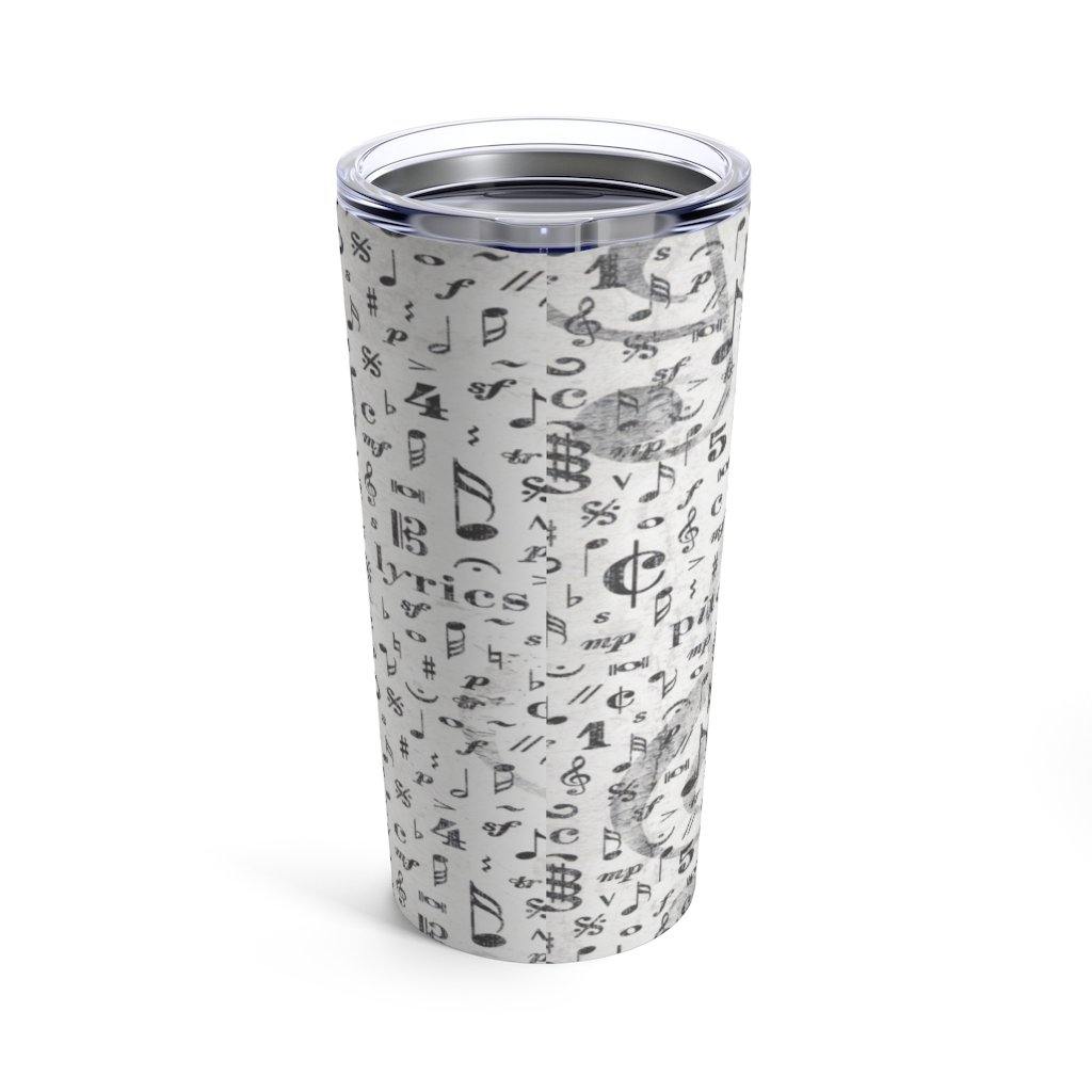 Music Note Tumbler 20oz - Music Gifts Depot