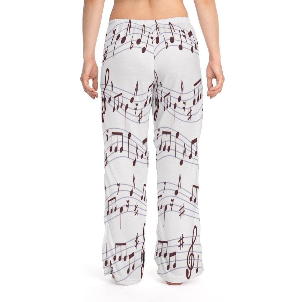 Music Note Women's Pajama Pants - Music Gifts Depot
