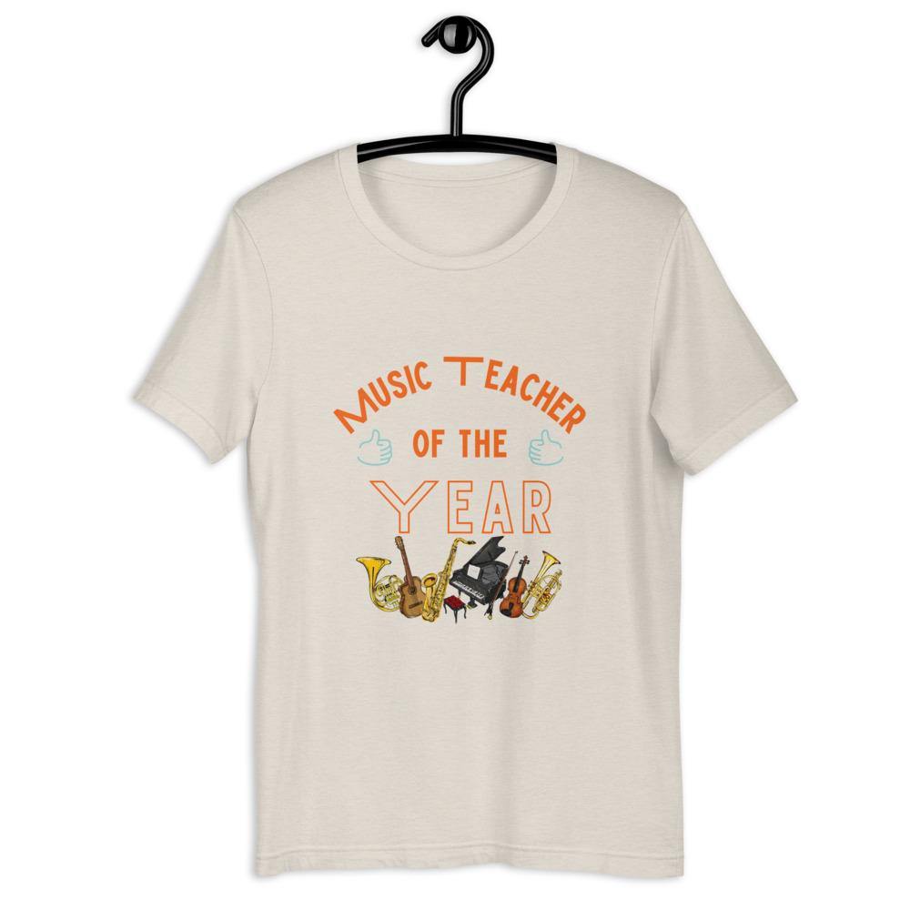 Music Teacher Of The Year T-Shirt - Music Gifts Depot
