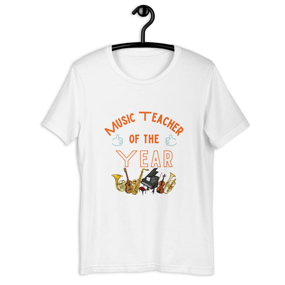 Music Teacher Of The Year T-Shirt - Music Gifts Depot