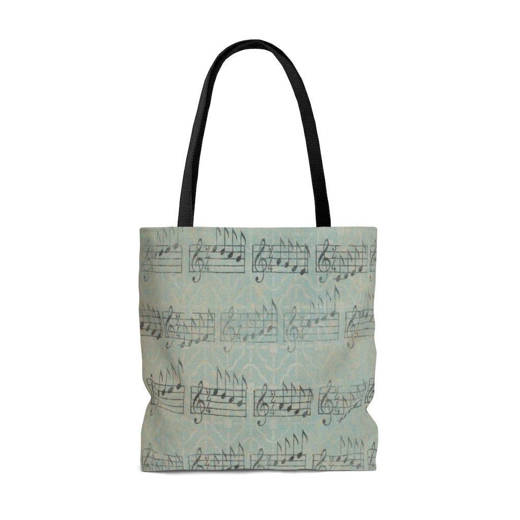 Music Tote Bag Notes - Music Gifts Depot