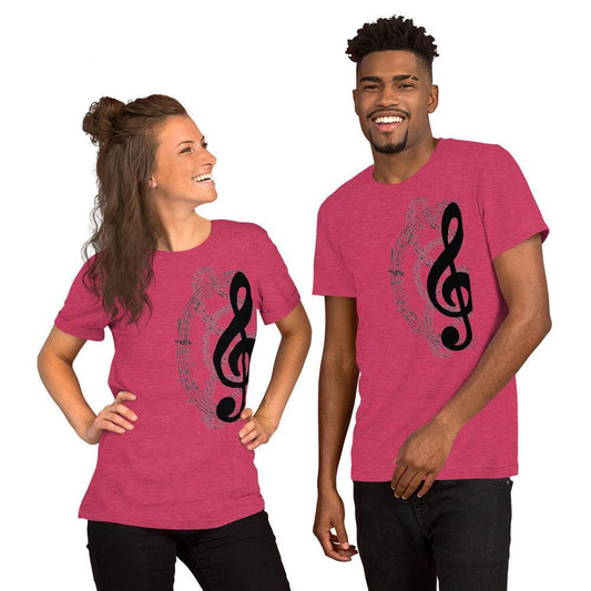 Music Treble Clef T-Shirt - Music Gifts Depot