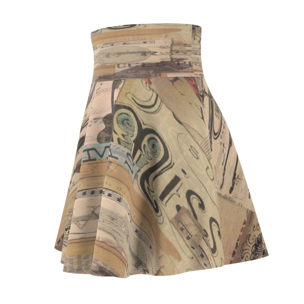 Music Women's Skater Skirt - Music Gifts Depot