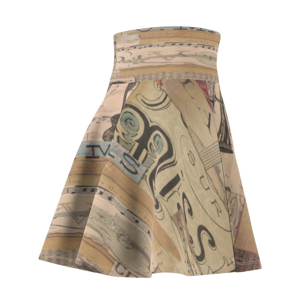 Music Women's Skater Skirt - Music Gifts Depot