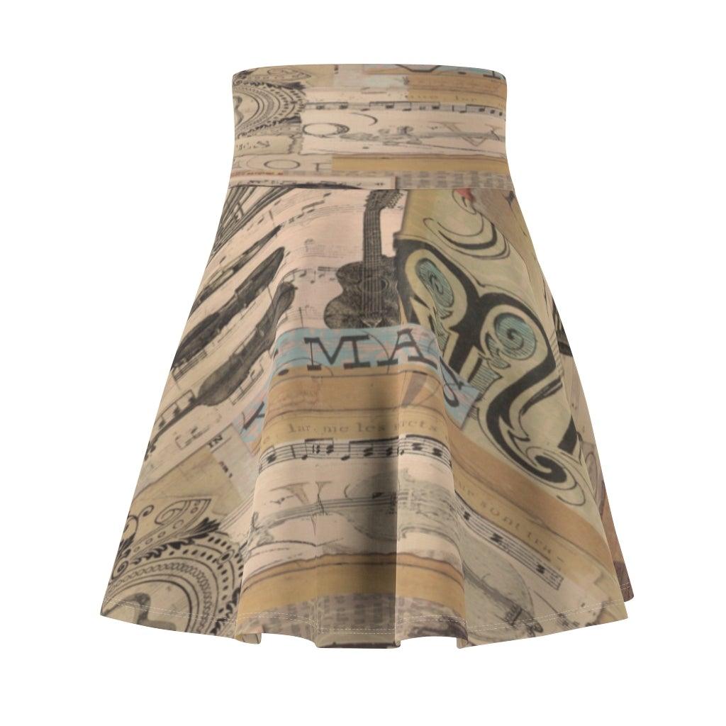 Music Women's Skater Skirt - Music Gifts Depot