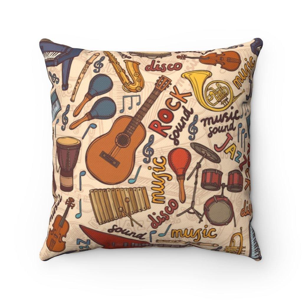 Musician Square Pillow - Music Gifts Depot