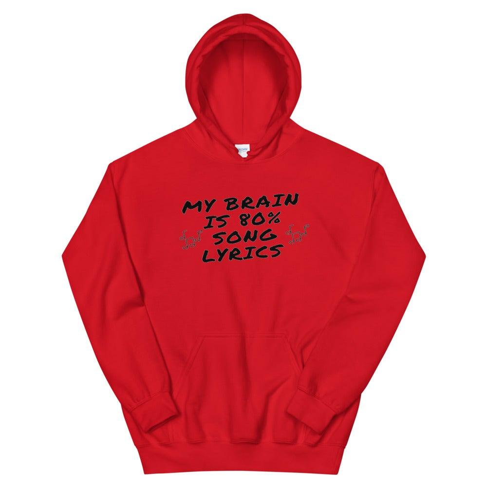 My Brain Is 80 Lyrics Hoodie