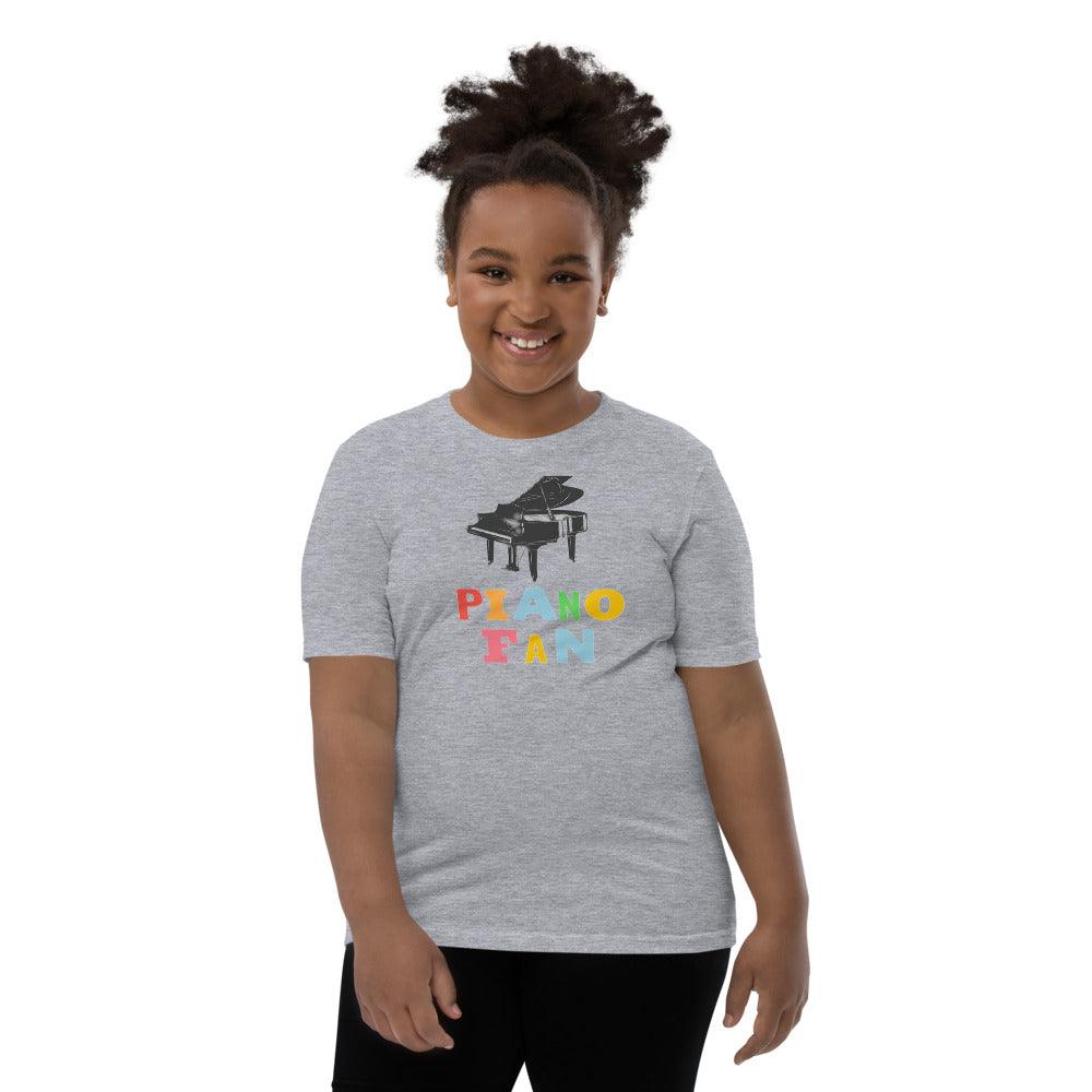 Piano Fan Youth Kids T-Shirt - Music Gifts Depot