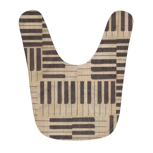 Piano Fleece Baby Bib - Music Gifts Depot