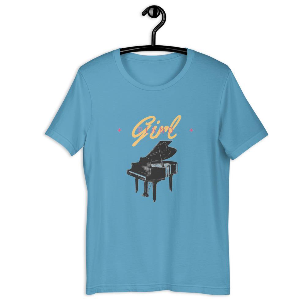 Piano Girl T-Shirt - Music Gifts Depot