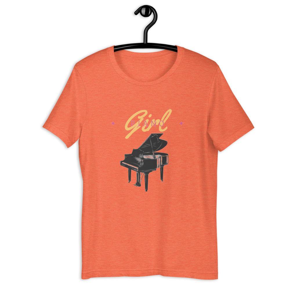 Piano Girl T-Shirt - Music Gifts Depot