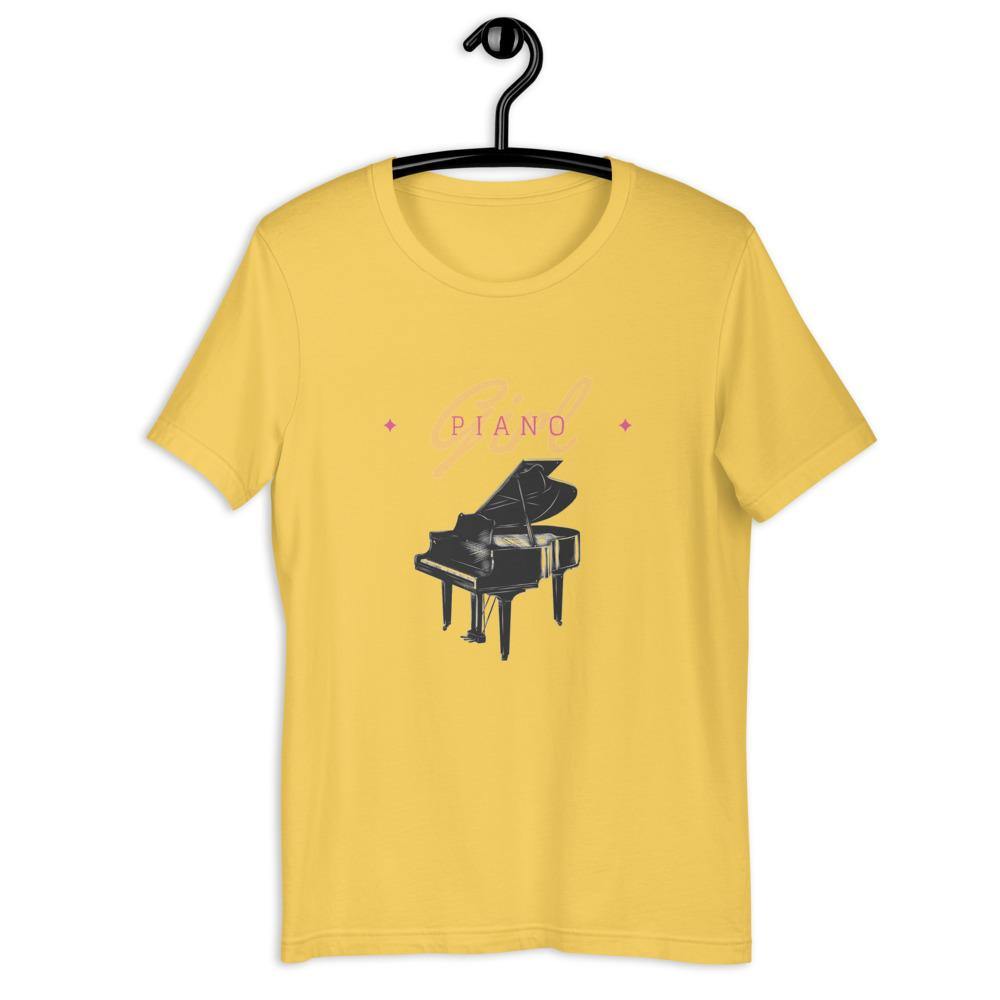 Piano Girl T-Shirt - Music Gifts Depot