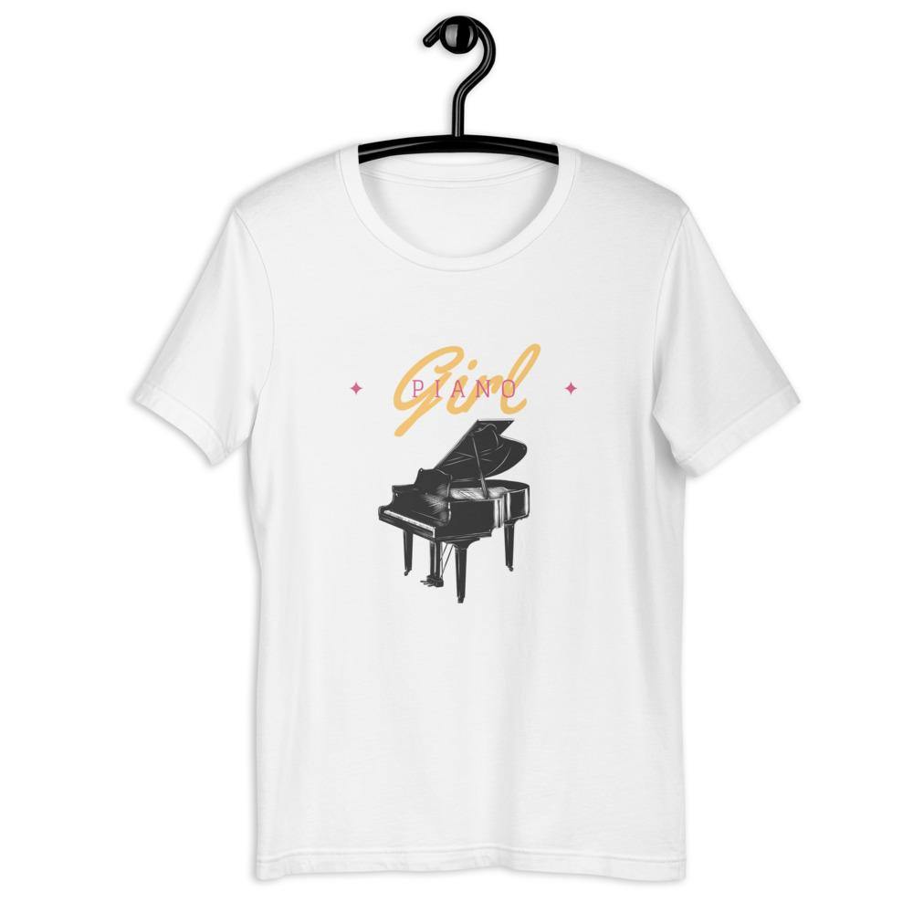 Piano Girl T-Shirt - Music Gifts Depot