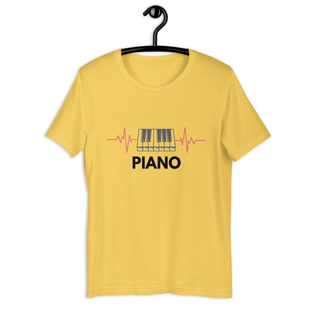 Piano Heartbeat T-Shirt - Music Gifts Depot