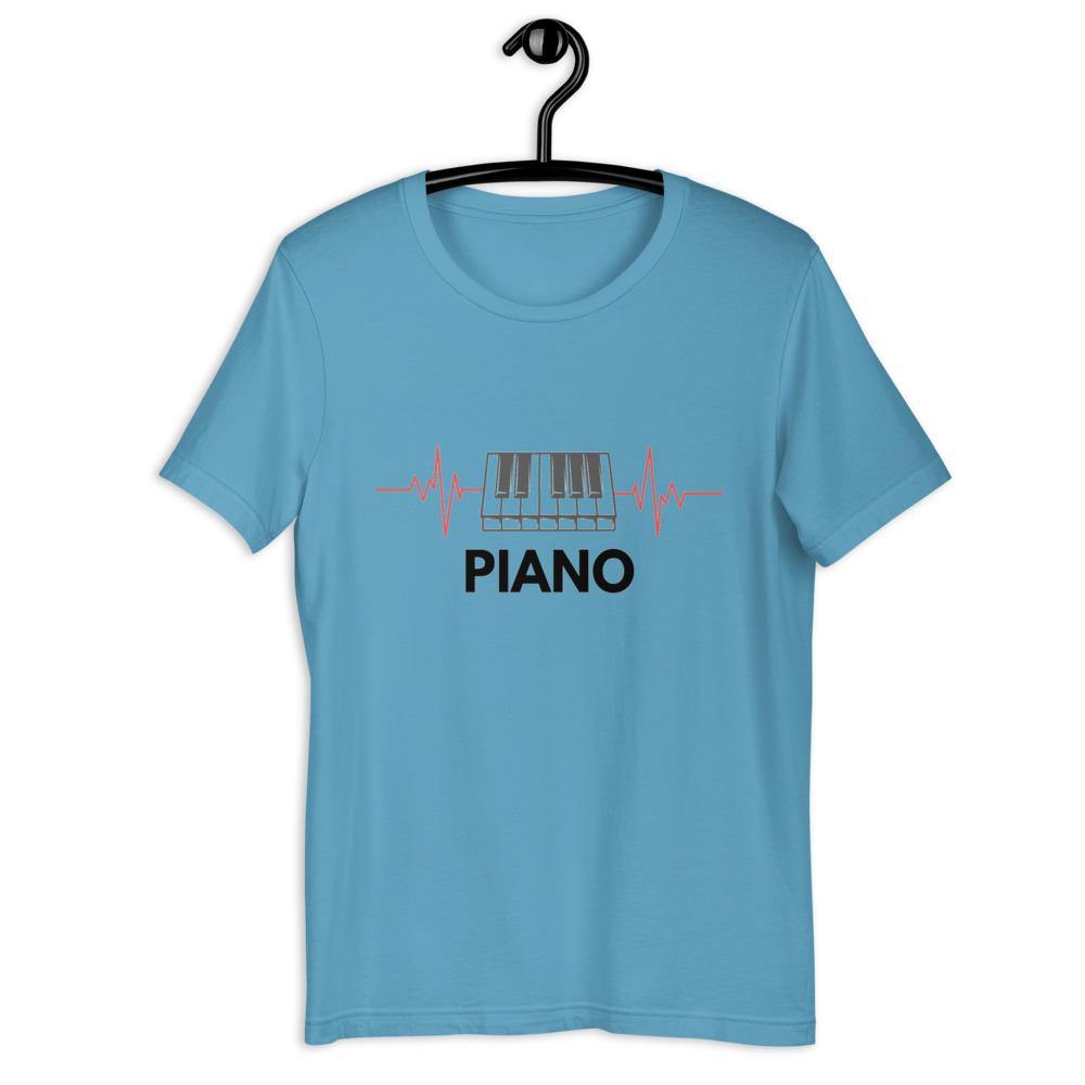 Piano Heartbeat T-Shirt - Music Gifts Depot
