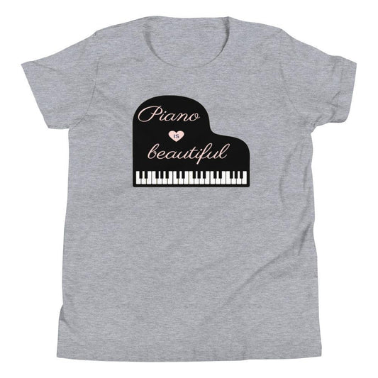 Piano Is Beautiful Youth Kids T-Shirt - Music Gifts Depot