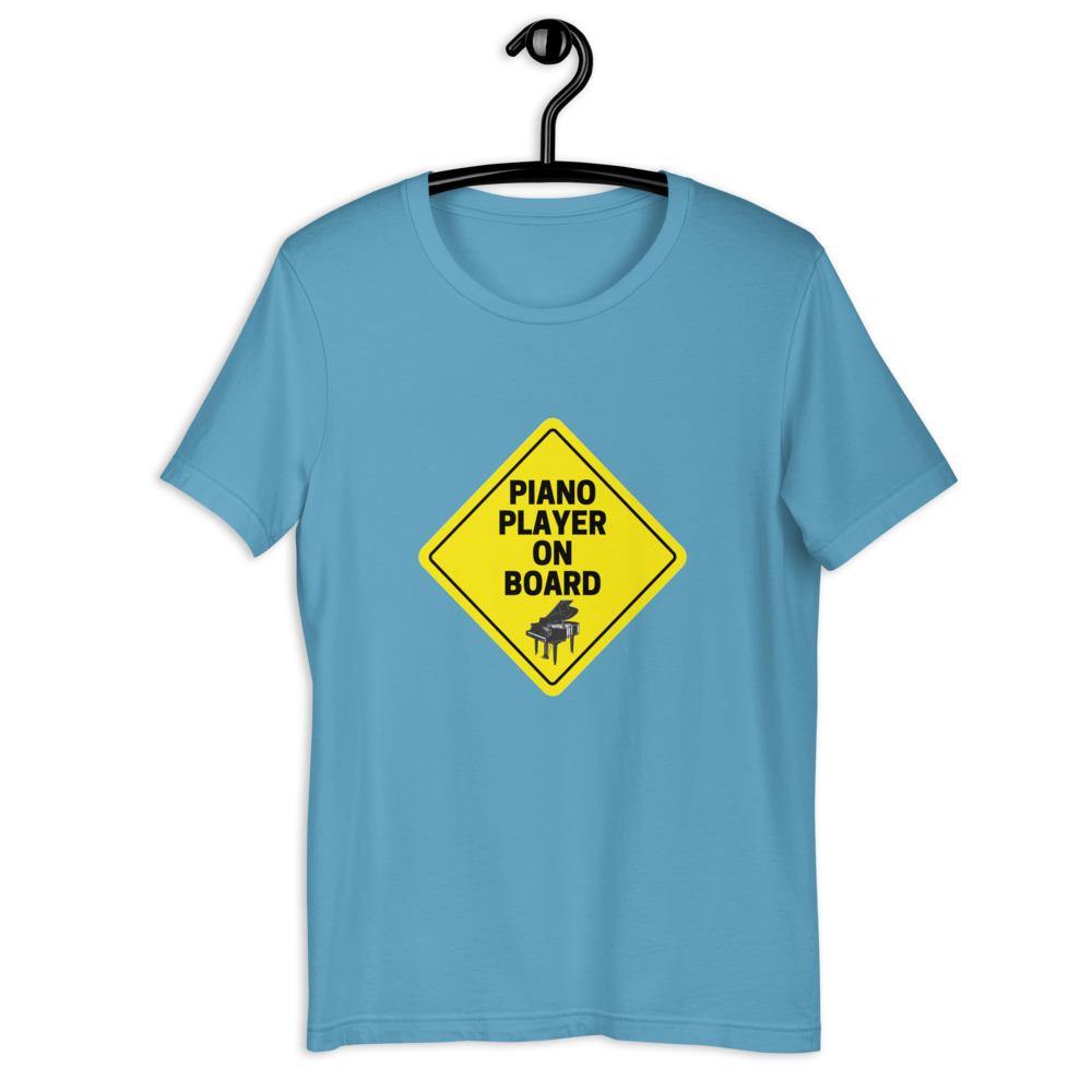 Piano Player On Board T-Shirt - Music Gifts Depot