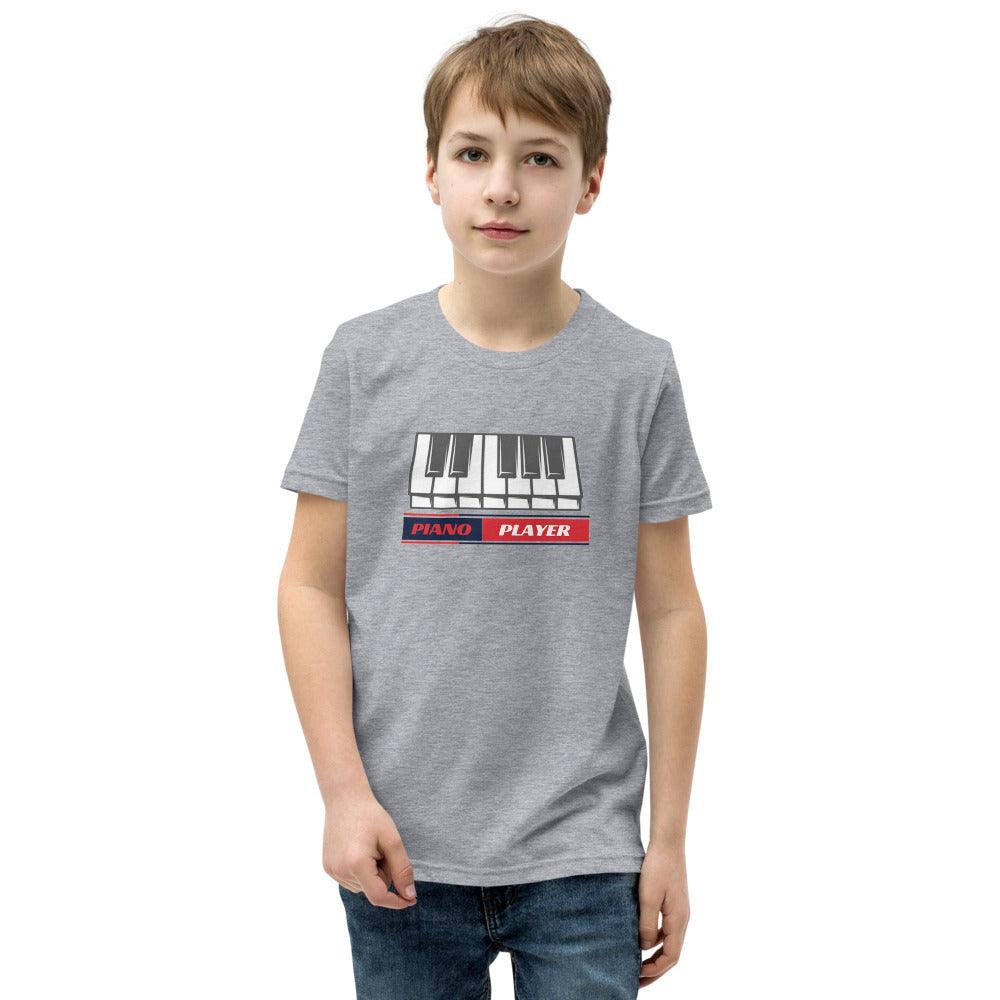 Piano Player Youth Kids T-Shirt - Music Gifts Depot