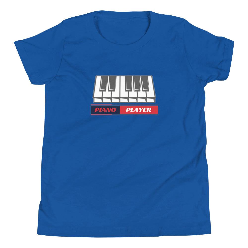 Piano Player Youth Kids T-Shirt - Music Gifts Depot