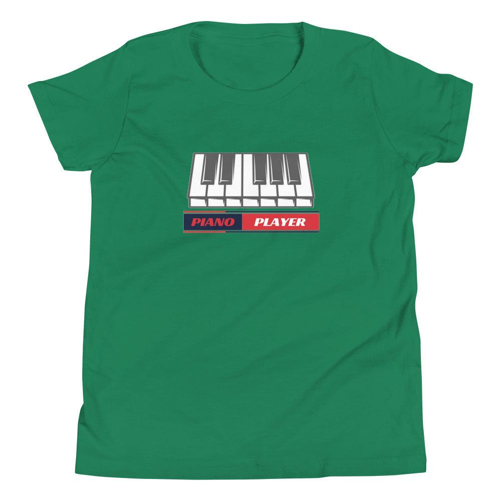 Piano Player Youth Kids T-Shirt - Music Gifts Depot