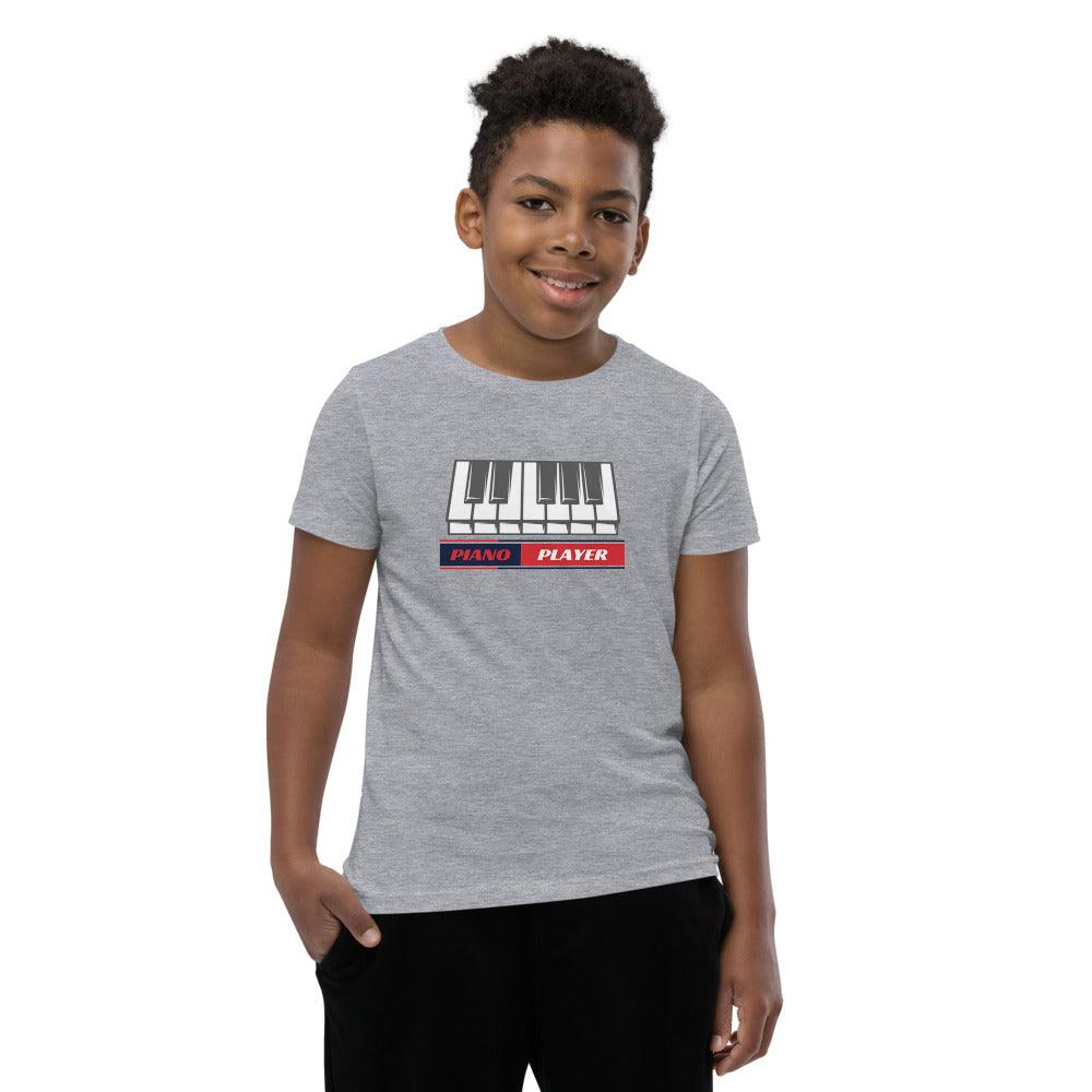 Piano Player Youth Kids T-Shirt - Music Gifts Depot