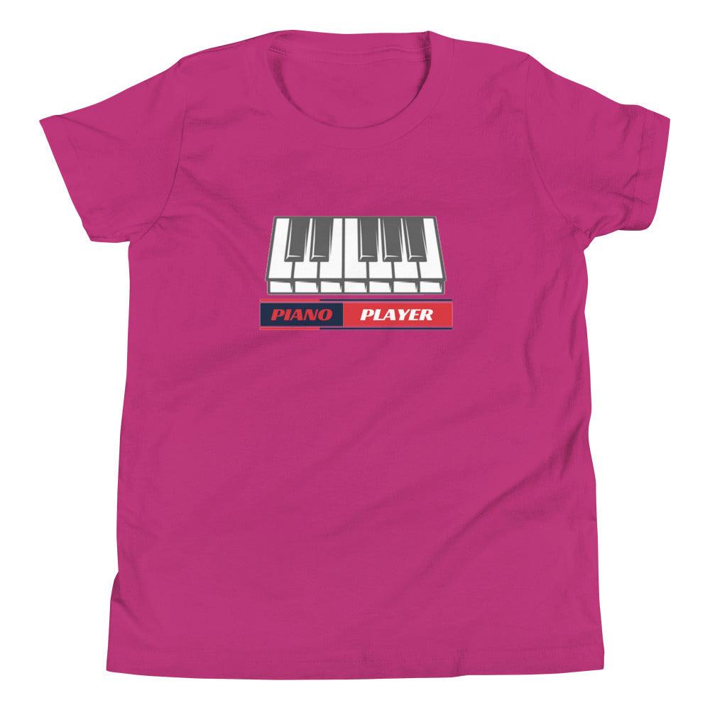 Piano Player Youth Kids T-Shirt - Music Gifts Depot