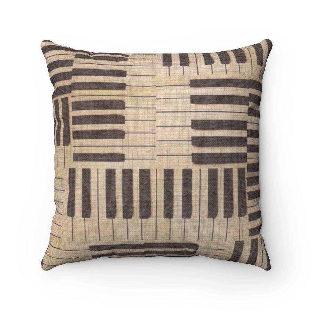 Piano Square Pillow - Music Gifts Depot