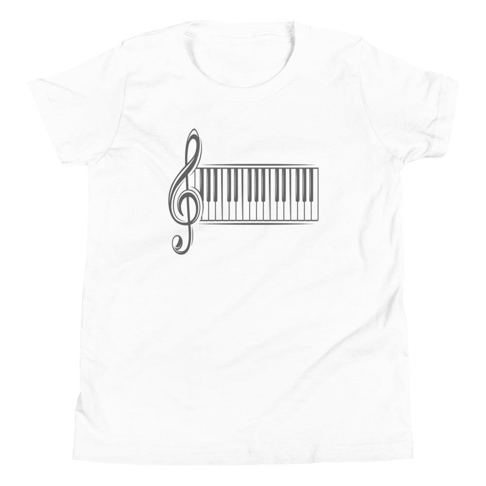 Piano Youth Kids T-Shirt - Music Gifts Depot