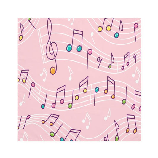 Pink Music Note Cloth Napkins Set Of 4 - Music Gifts Depot