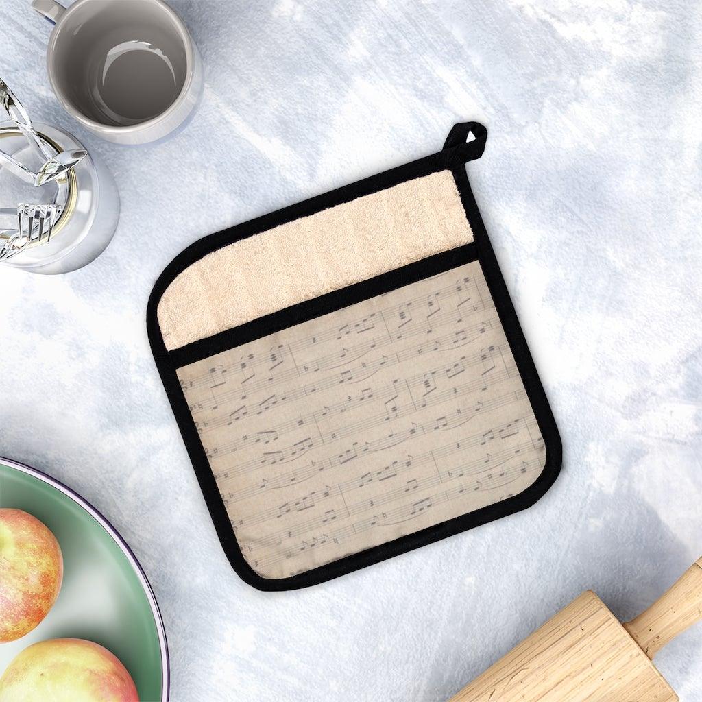 Pot Holder with Pocket - Music Gifts Depot