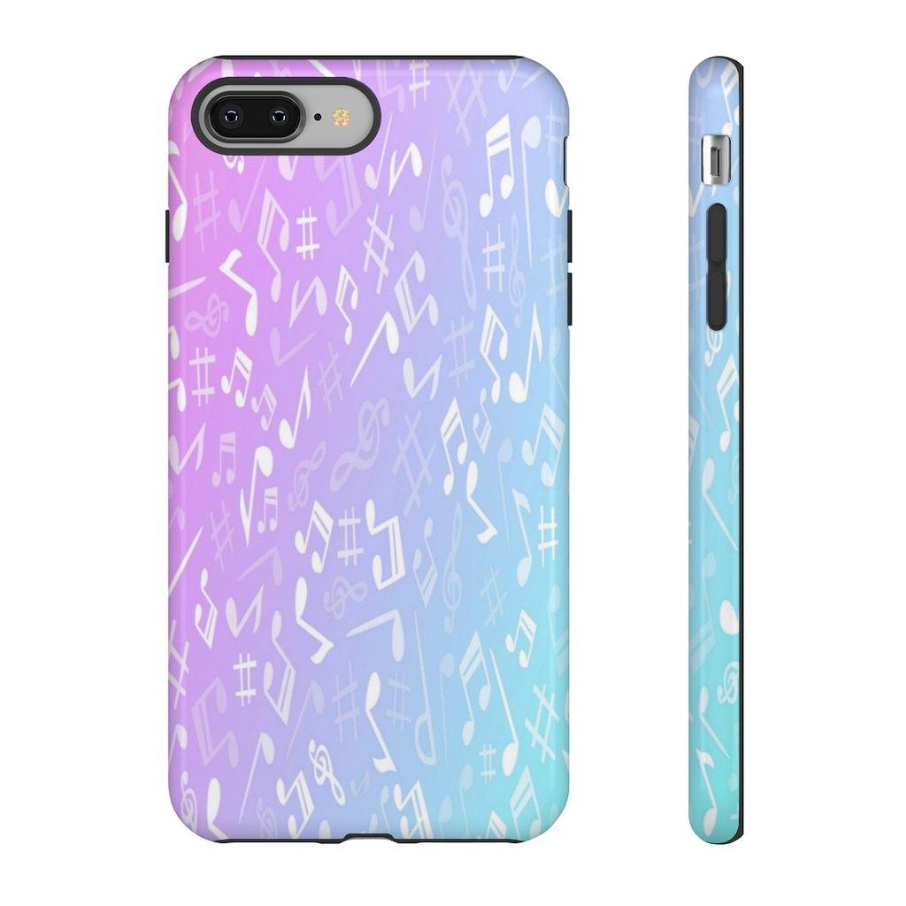 Purple and Blue Music Note Phone Case - Music Gifts Depot