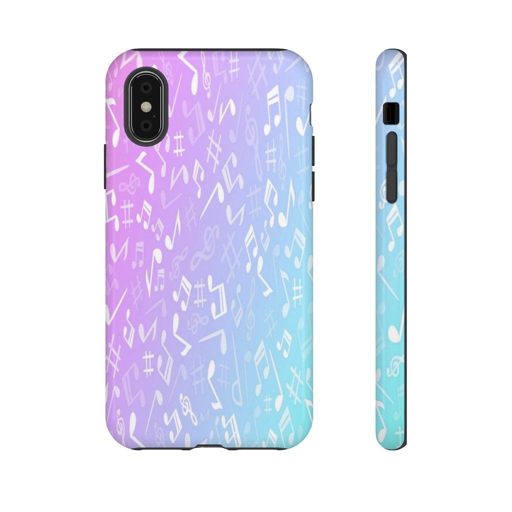 Purple and Blue Music Note Phone Case - Music Gifts Depot