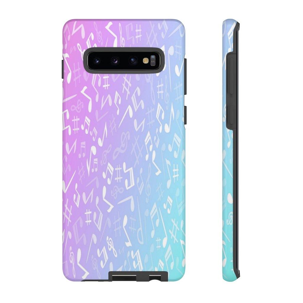 Purple and Blue Music Note Phone Case - Music Gifts Depot